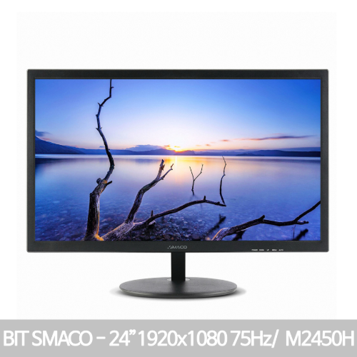 [IT리퍼비시/새상품컨디션/판매중모델] 비트엠 BIT SMACO M2450H 프리싱크 HDR/24인치/최대 해상도 : 1920x1080/Full-HD/주사율 : 75Hz/LED/16:9/2ms/밝기 : 250cd/동적명암비 : 500만:1/즉시사용OK