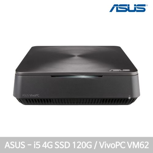 [커스텀리퍼] ASUS 미니 VIVO PC VM62/인텔4세대 I5-4210U/4G/SSD 120G/유무선/블루투스/SD카드리더기/윈도10/즉시사용OK